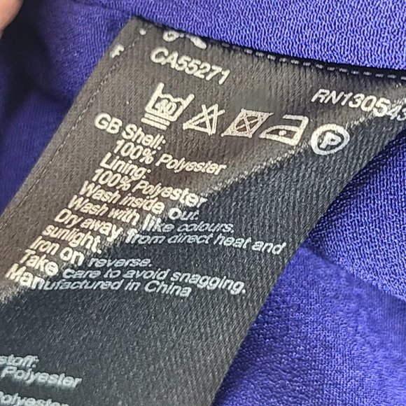 Long Tall Sally  Tie Front Dress Royal Blue Plus Size 18 - Picture 8 of 8